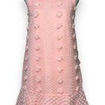 &merci &merci women’s size medium keyhole back Swiss dot dress lined light blush pink Photo 0