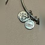 ALEX AND ANI  Charm Bangle Bracelets “Because I Love You” and “Love” Silver tone Photo 8