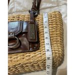American Living  Straw and Leather Lined Handbag Photo 7