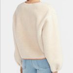 EXPRESS Sherpa Jacket Suede Zip Up Photo 8