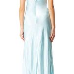 Bardot MINT Women's Asymmetric-Hem Satin Dress Photo 2