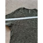 Free People  Womens Green Wool V-neck‎ Drop Shoulder Sweater Mod Size Xs Photo 5