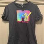 MTV Music Television Women's Black Logo Short Sleeve T Photo 0