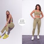 Set Active High Waist Leggings And Matching Tube Top Photo 1
