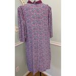 Jane Schaffhausen Belle France 14 Garden Floral Dress S/S Cottagecore Fem Vtg Blue Photo 1