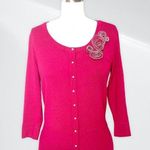 White House | Black Market  Pink Snap Front Sweater Cardigan Size XS Photo 0
