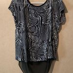 BCX  SHEER Zebra Print Top Photo 0