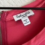 Splendid Rayon Voile Shift Dress Pink Blaze Exposed Zip Large Photo 2