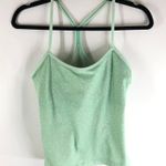 Lululemon Power Y Tank Top Cropped Petit Dot Fresh Teal Green 8 Photo 0