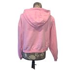 Nike  Pink Cropped Floral Logo Hoodie size medium Photo 3