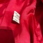 Jennifer Tatanelli Casini Firenze Italian Red Suede Leather Coat Jacket IT 40 Size 8 Photo 4