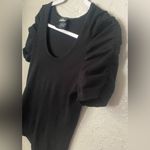 it's our time It’s Our Time Women’s Black Ruched Blouse Size M Comfy Career Top Photo 7