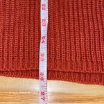 Pretty Garden Womens Cable Knit Sleeve Ribbed Pullover Sweater Rust Small NWT Red Photo 7