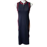 Tory Burch Sport Track Style Knit Sleeveless Dress, Sz S Photo 3