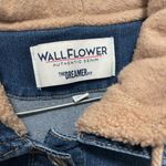 Wallflower Denim Sherpa Jean Jacket Size M Blue Size M Photo 3