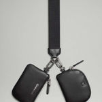 Lululemon  Dual Pouch Wristlet Black Leather  Photo 0