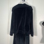J. Jill Black Velour Zip Front Jacket and Skirt Lounge Set Size Small EUC Photo 6