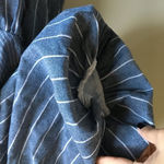 Free People NEW Denium Striped Dress puffy sleeves Photo 4