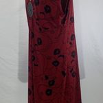 Apt. 9 Floral Maroon and Black Midi Dress Size XL NWT Photo 4