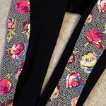 Betsey Johnson  Capri Leggings Polka Dot Floral Performance Yoga Pants Size XS Photo 5