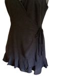 Honey Belle Black Wrap Dress with Shorts Underneath & Ruffle Hem WORN ONCE Photo 4