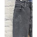 Hollister Boho Ultra High Rise Black Butterfly Print Dad Casual Jeans 23R Photo 2
