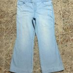 Spanx  Light Blue Flared Bootcut pull on Jeans size 2X high waist tummy control Photo 2