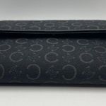 CELINE Triomphe Printed Canvas & Leather Compact Wallet - Black - Preowned Photo 7