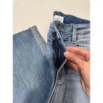 Kancan Selena Light Wash Mid Rise Flare Jeans with Raw Hem size 9/28 Blue Photo 6