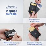 Swype Slim Wallet for Men with Money Clip Metal RFID Blocking Mens Wallet Front Photo 3