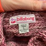 Billabong Knit Sweater Womens Size Large Pink Purple Mock Neck Wool Blend Y2K Photo 4