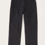 Abercrombie & Fitch Size 28/6 black abercrombie high waisted straight leg jeans- sold out on website Photo 0