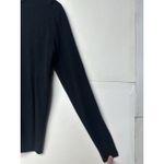 Sag Harbor  Women’s Medium Black Long Sleeve Crewneck Knit Sweater Photo 4