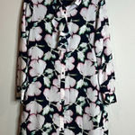Banana Republic  floral button down ruffle shirt dress Photo 0