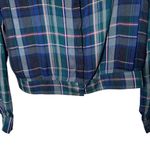 Kut From The Kloth  Women's Plaid Long‎ Sleeve Plaid Button Up Size Medium Photo 2