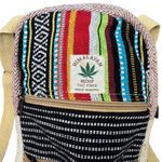 NEW Himalayan Hemp THC Free Multicolor Backpack Nepal Sustainable Boho Rasta Y2K Red Photo 2
