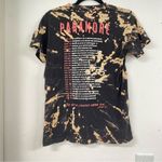 Paramore Black Tie Dye Band Tee Womens S Heavily Distressed Short Sleeve Shirt Photo 4