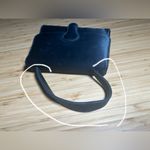 Vintage Pappagallo Small Boxy Black Satin Photo 7