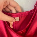 Red pink tight shiny dress Photo 1