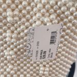 Lulu Townsend  Women's Off- White Beaded Pearl Handbag Purse Photo 5