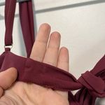 Monday Swimwear Clovelly Bikini Top in Burgundy Red Size XL Photo 4