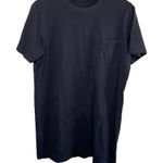 Everlane Womens Black Organic Cotton Casual T-Shirt Dress Size Medium Photo 0