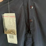 French Connection  Sunspark gold sequin silk Navy Blue Dress​​​​​ size 6 Photo 8