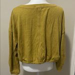 We The Free  Oversized Bubble Crop Pullover light Sweater Medium Free People Photo 4