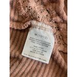 Pink republic  Pink/Gray Striped Crochet Open Cardigan Long Sleeve Size M (10-12) Photo 6