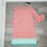 Cabana Life Coral Tides Off the Shoulder Dress Small Pink Photo 1