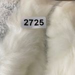 Talbots  Sweater Vest Faux Fur Trim Cable‎ Knit Pockets Gray Womens Size L Photo 8