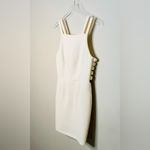 Amanda Uprichard  Ivory White Cut Out Sheath Dress Size M Photo 3