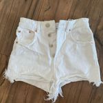 ZARA White Denim Shorts Photo 0