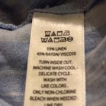 Elie Tahari Tahari Linen Blend Pants‎ Size XL blue Cropped Length Relaxed Wide Leg Striped Photo 7